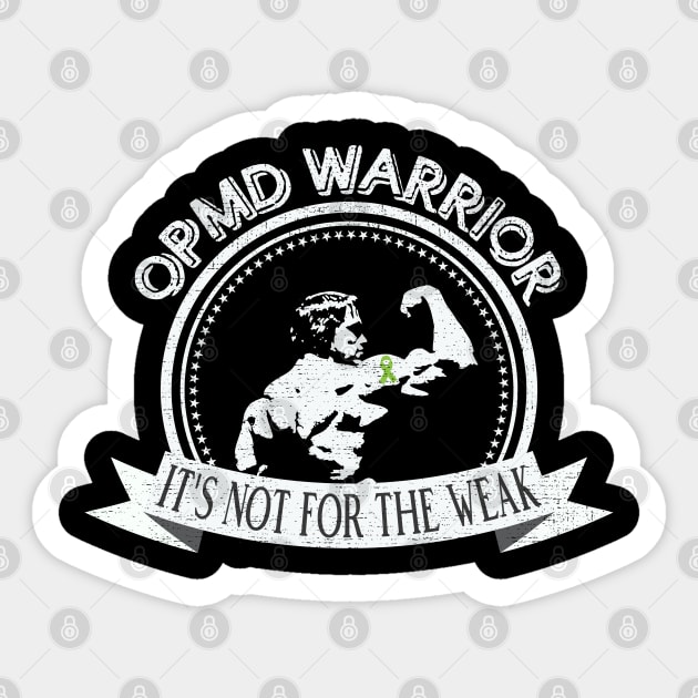 Oculopharyngeal Muscular Dystrophy OPMD Warrior - Awareness Sticker by Mr_tee